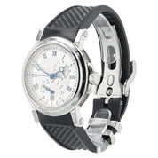 Breguet Marine GMT Silver Dial Stainless Steel 43mm Automatic Mens Watch 5857