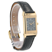 Jaeger LeCoultre Reverso Black Dial 18k Rose Gold 20mm Manual Wind 260.2.86