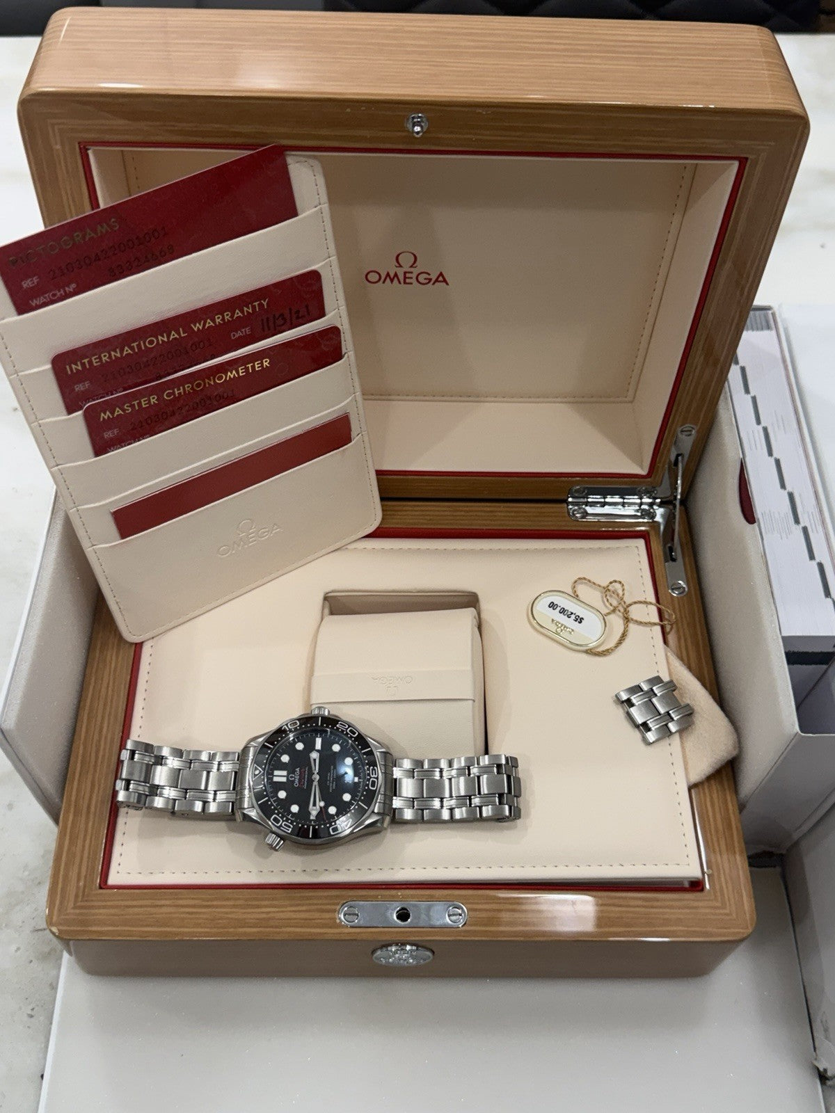 2021 Omega Seamaster Professional 300m Black Ceramic Watch 210.30.42.20.01.001