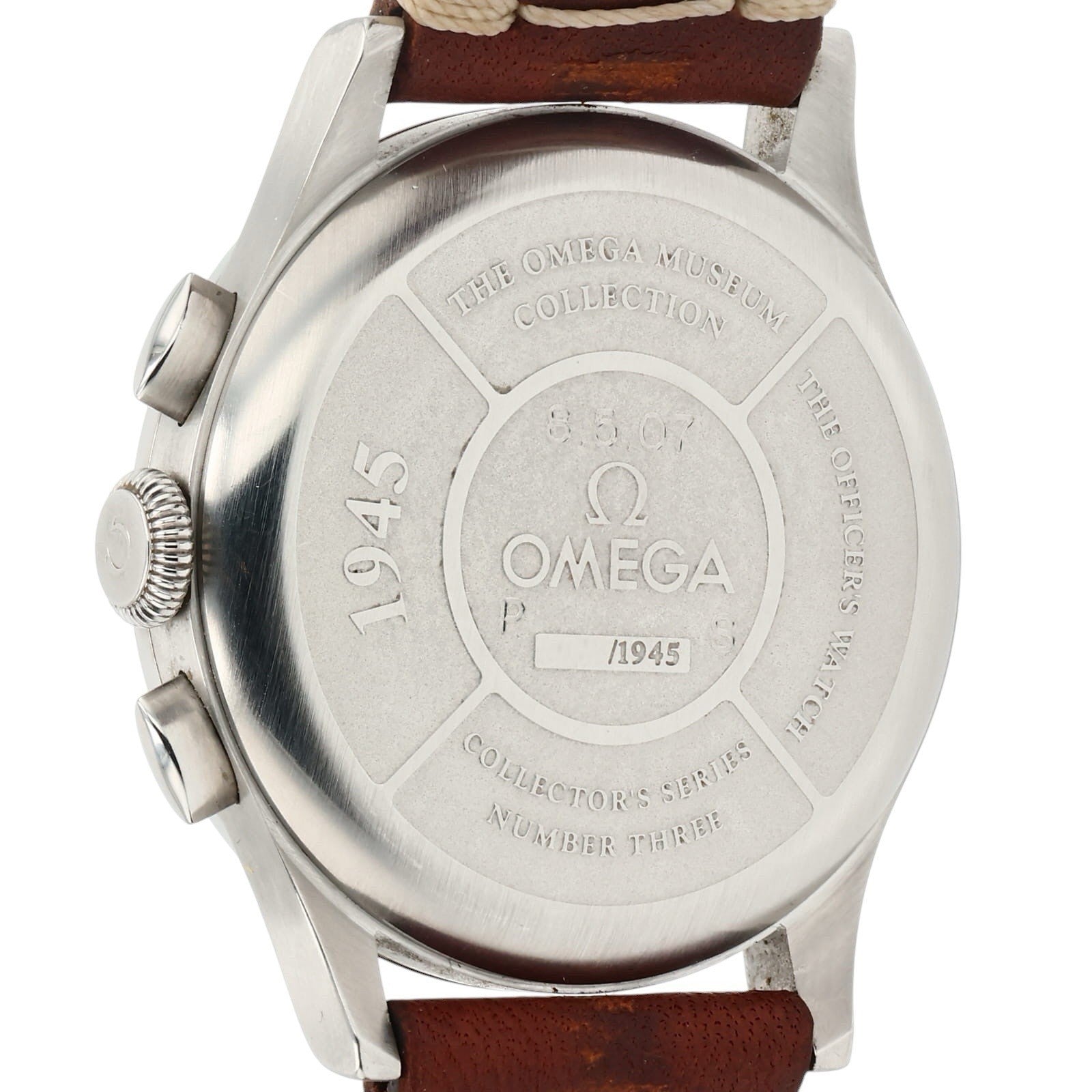 Omega Specialties Museum Black Dial 38mm Men's Steel Watch 5702.50.02 Limited
