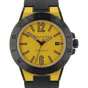 Bvlgari Diagono Magnesium Yellow Dial Steel 41mm Automatic Men’s Watch DG 41 SMC