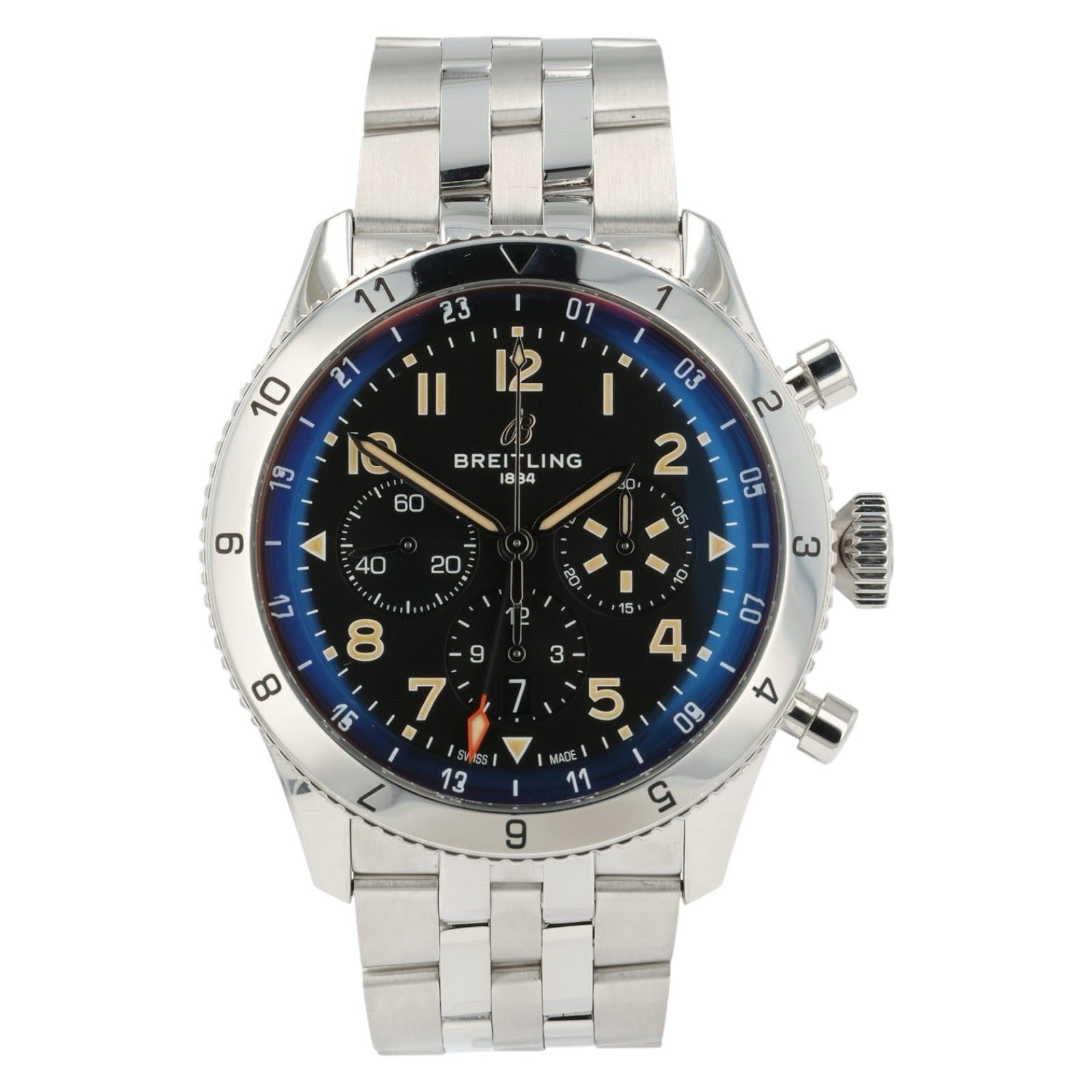 Breitling Super AVI P-51 Mustang Black Dial Steel 46mm Automatic Men’s AB0445