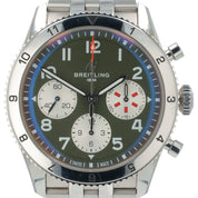 Breitling AVI Chronograph Green Dial Stainless 42mm Automatic Men’s A23380