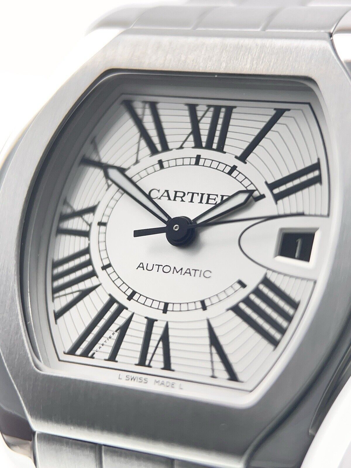 Cartier Roadster Stainless Steel White Dial 40mm Automatic Men’s Watch W6206017