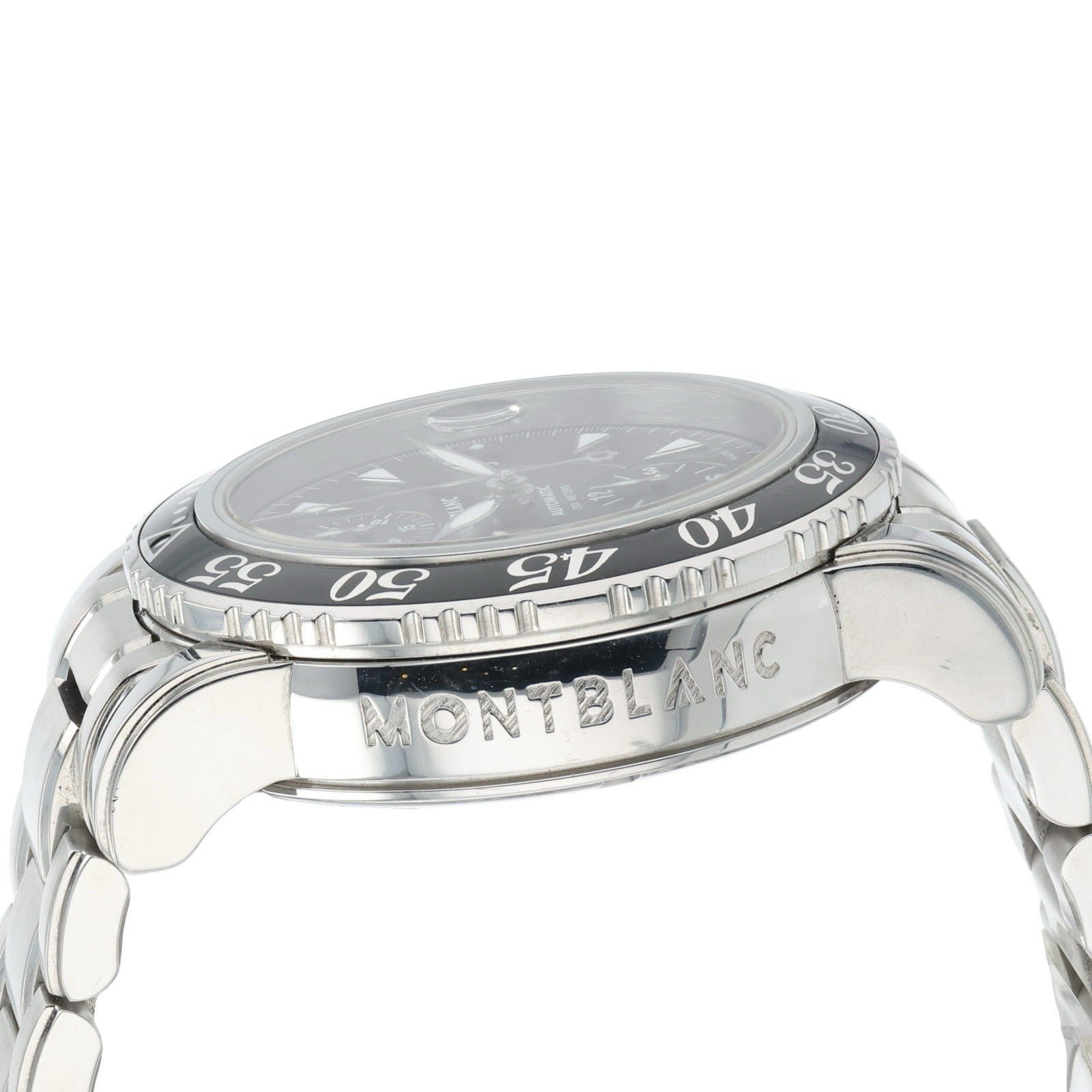 Montblanc Sport Stainless Steel Black Dial 41mm Automatic Movement Mens 7034