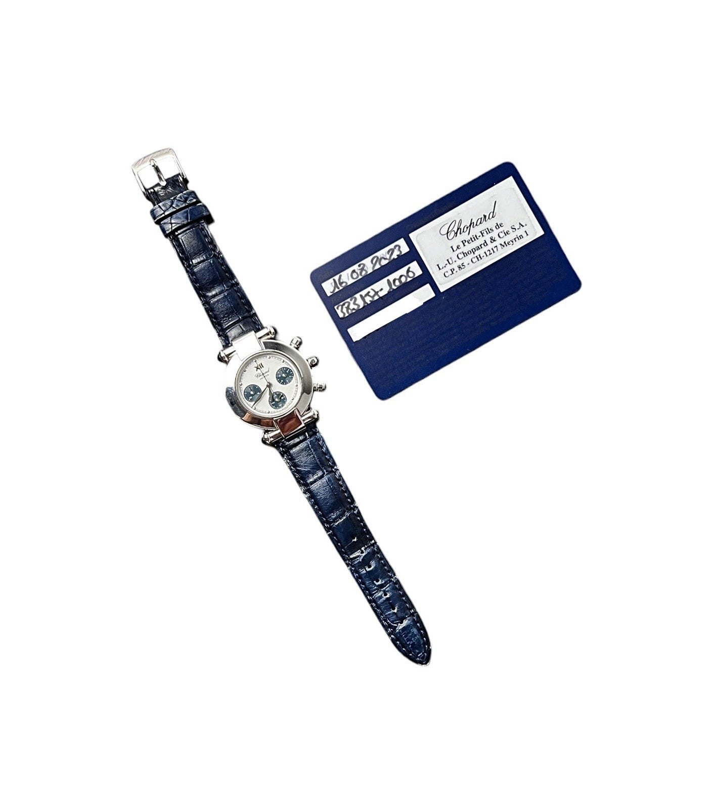 Chopard Imperiale White Dial 18k White Gold 32mm Quartz Ladies Watch 383157
