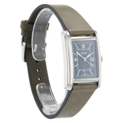 Oris Rectangular Stainless Steel Green Dial 25x38mm Automatic Mens Watch 7783