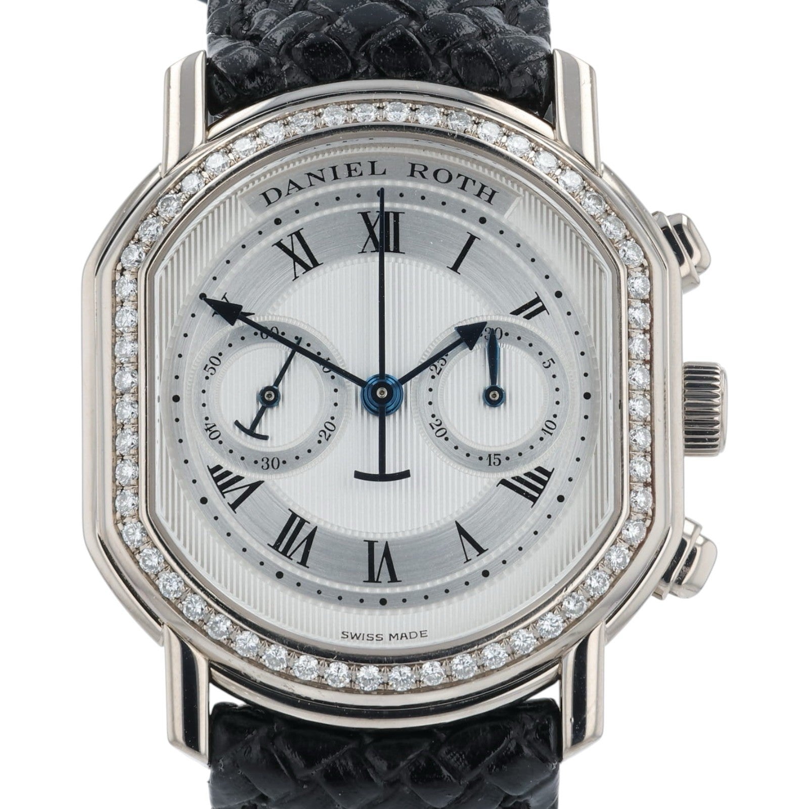Daniel Roth Chronograph 18k White Gold Silver Dial 31x34mm Automatic Watch C447