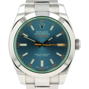 Rolex Milgauss Z-Blue Dial Stainless Steel 40mm Automatic Mens Watch 116400GV