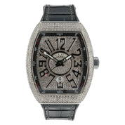Franck Muller Vanguard Diamond Steel Silver Dial 44mm Automatic Mens V45