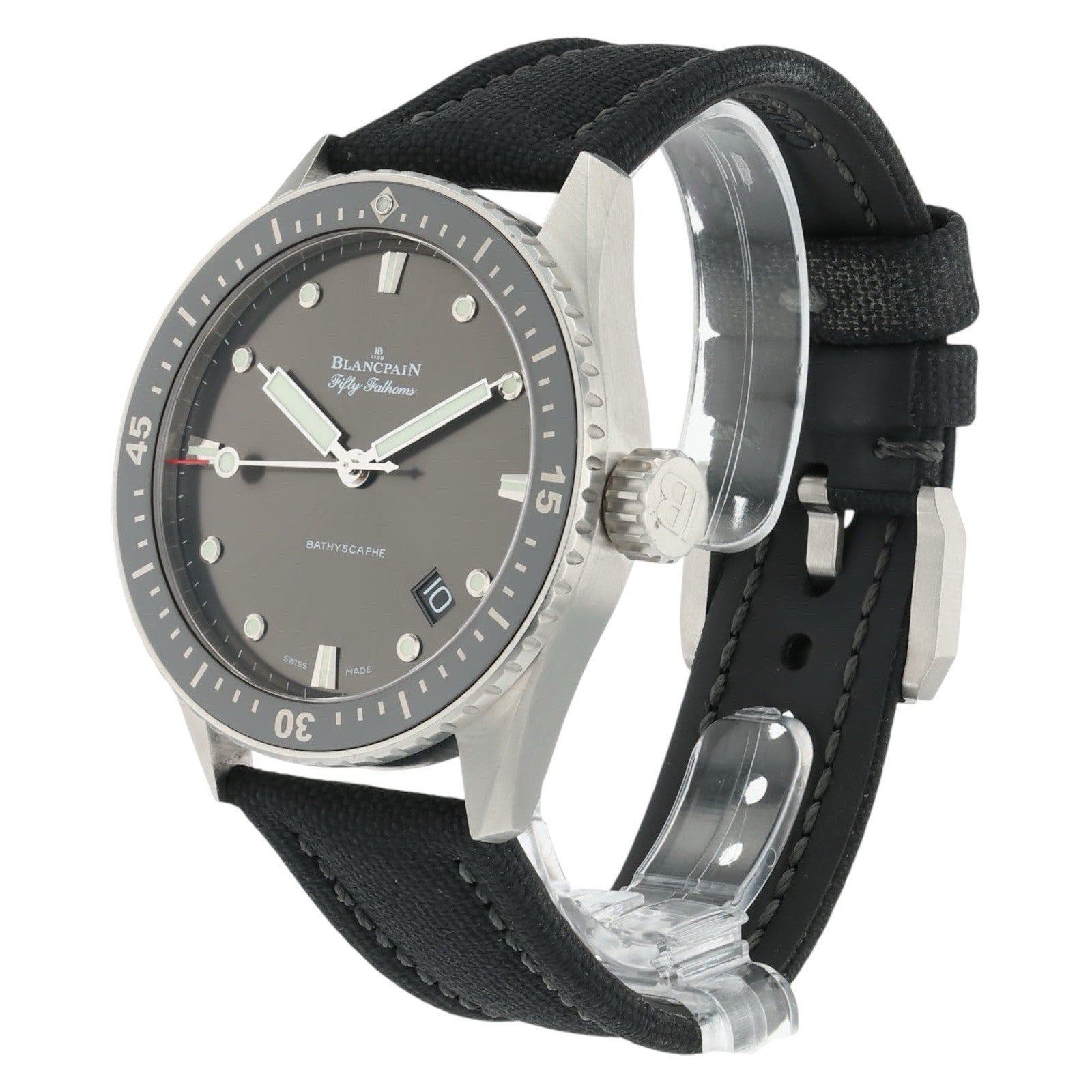 Blancpain Fifty Fathoms Stainless Steel Black Dial 43mm Automatic Men’s 5000