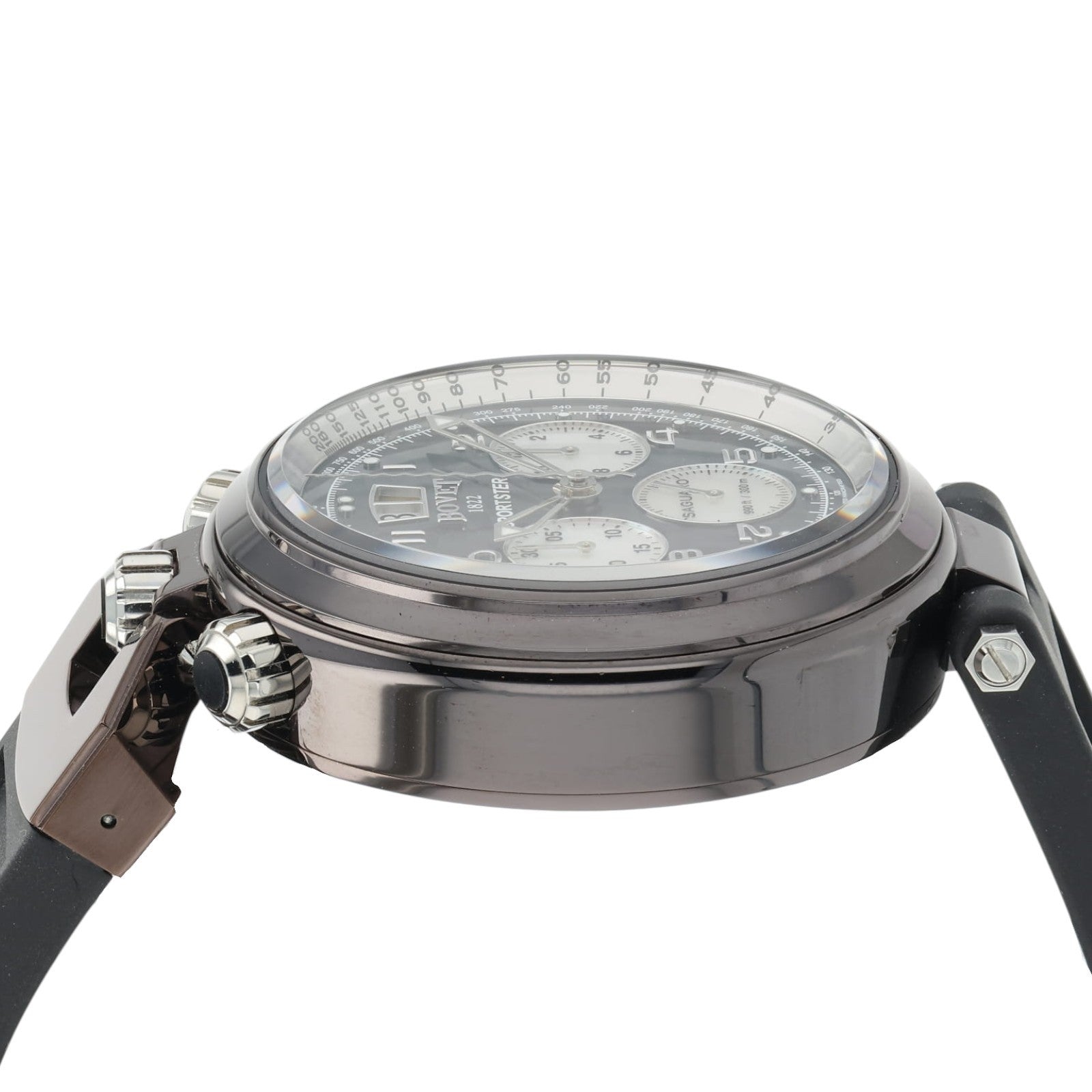 NEW 2025 Bovet Sportster Steel Black Carbon Dial 46mm Automatic Mens SP0468