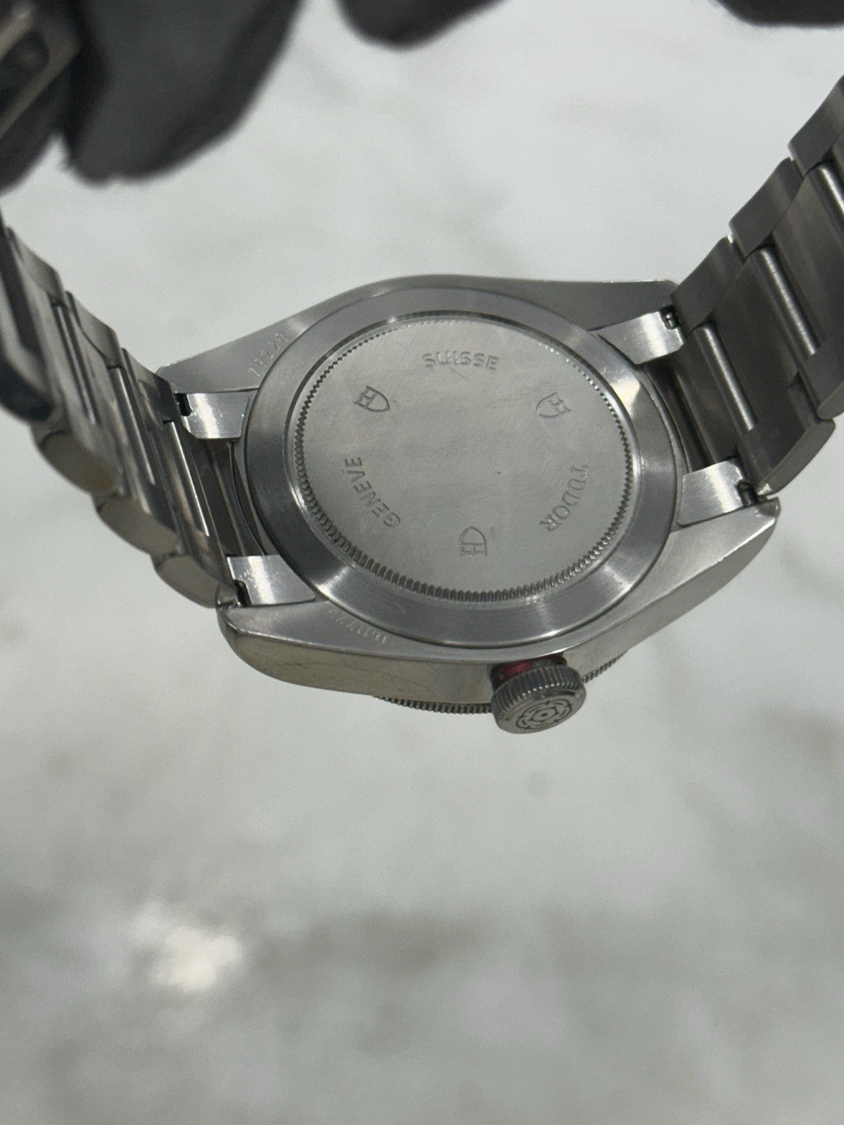 Tudor Black Bay Smiley Stainless Steel Red 41mm Automatic Watch 79220R