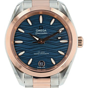 Omega Seamaster Blue Dial Steel & Rose Gold 34mm Auto Womens 220.20.34.20.03.001