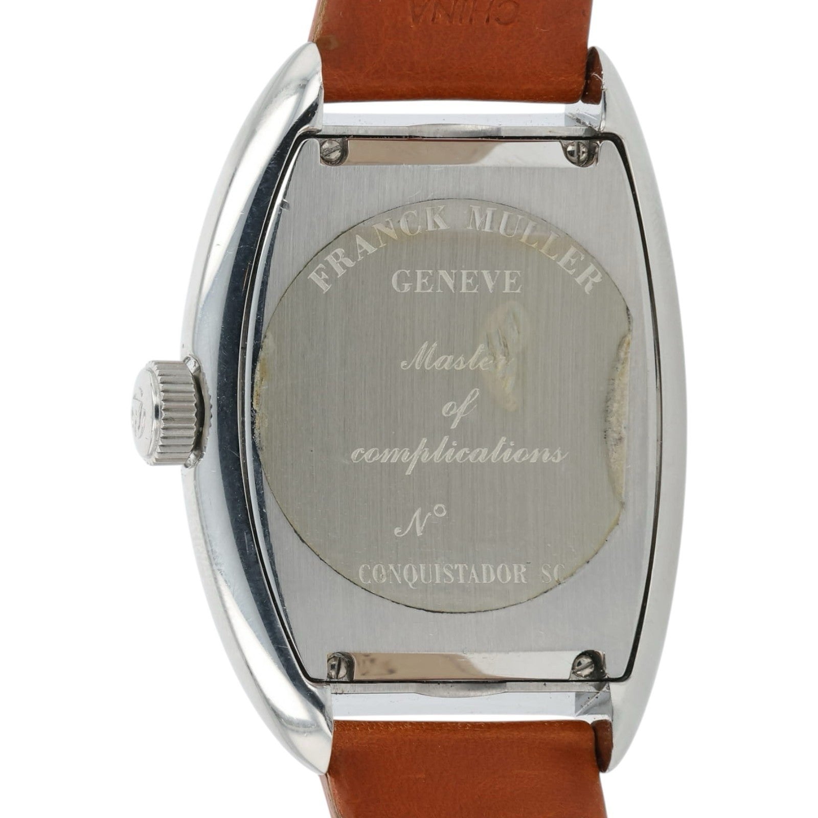 Franck Muller Conquistador Stainless Steel Silver Dial 34mm Automatic Watch