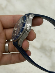 2026 Omega Seamaster Wave 300m Diver Blue Ceramic Watch 210.30.42.20.03.001