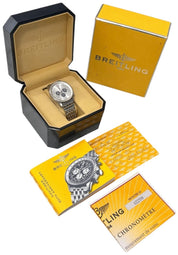 Breitling Navitimer Stainless Steel Silver Dial 41mm Automatic Mens Watch A41322