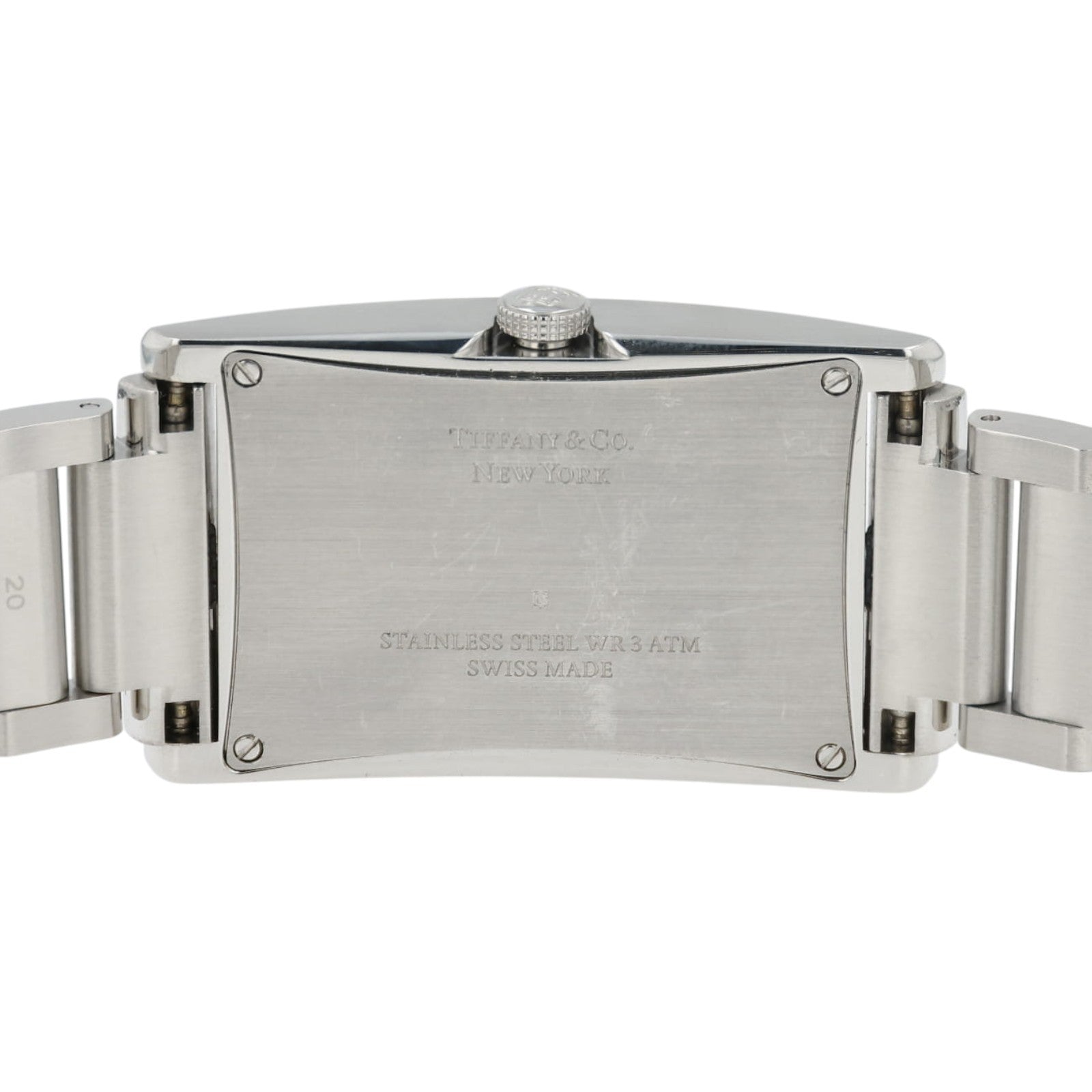 Tiffany East West Silver Color Dial Stainless Steel 22x37mm Quartz Unisex Watch