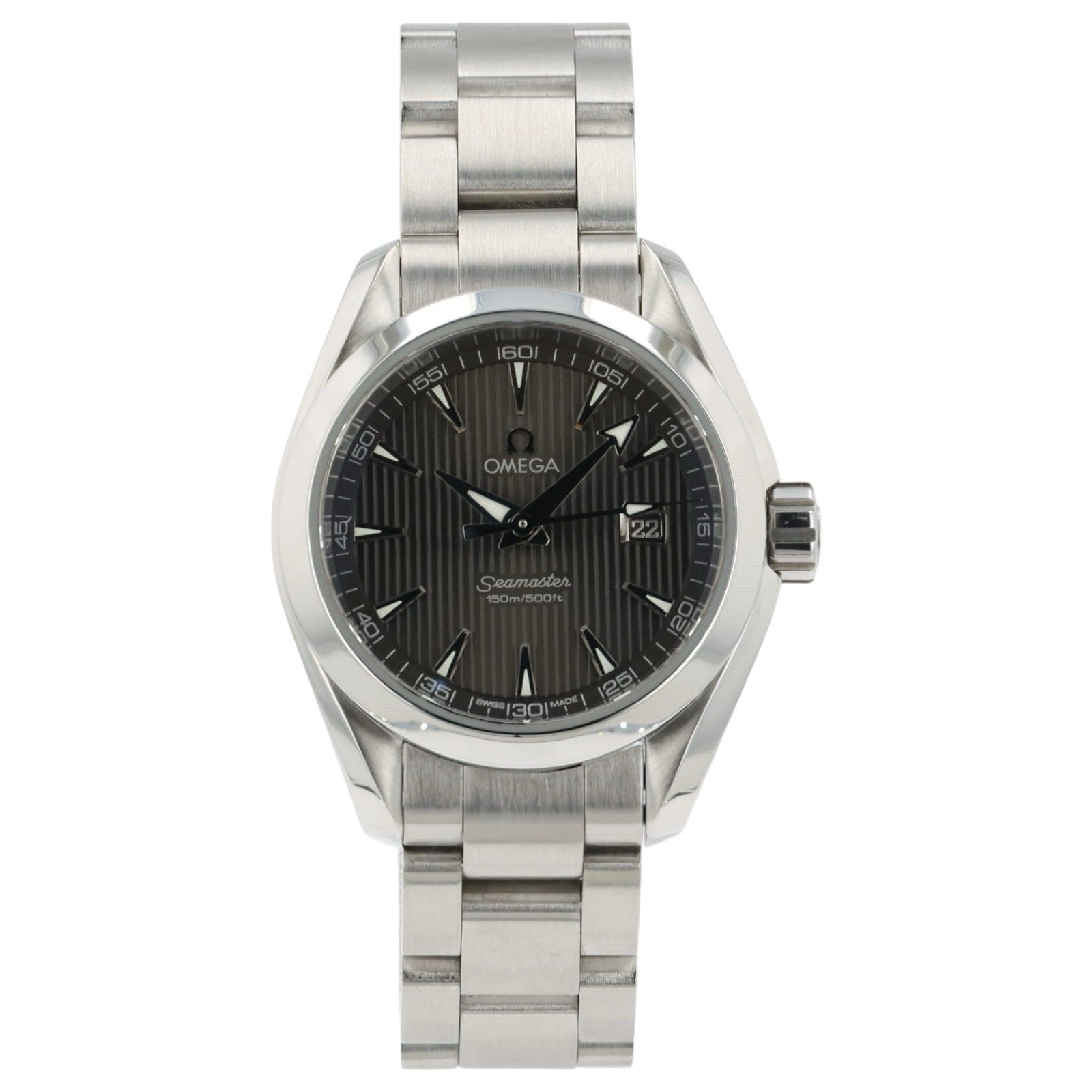 Omega Seamaster Aqua Terra Gray Dial Steel 30mm Quartz Watch 231.10.30.60.06.001