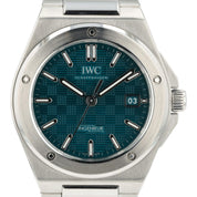 IWC Ingenieur Aqua Dial Stainless Steel 40mm Automatic Movement Mens IW3298903
