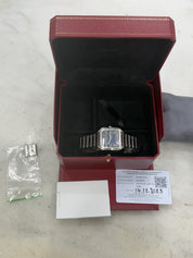2023 Cartier Santos de Cartier Steel Blue Dial 39.8mm Auto Mens Watch WSSA0030