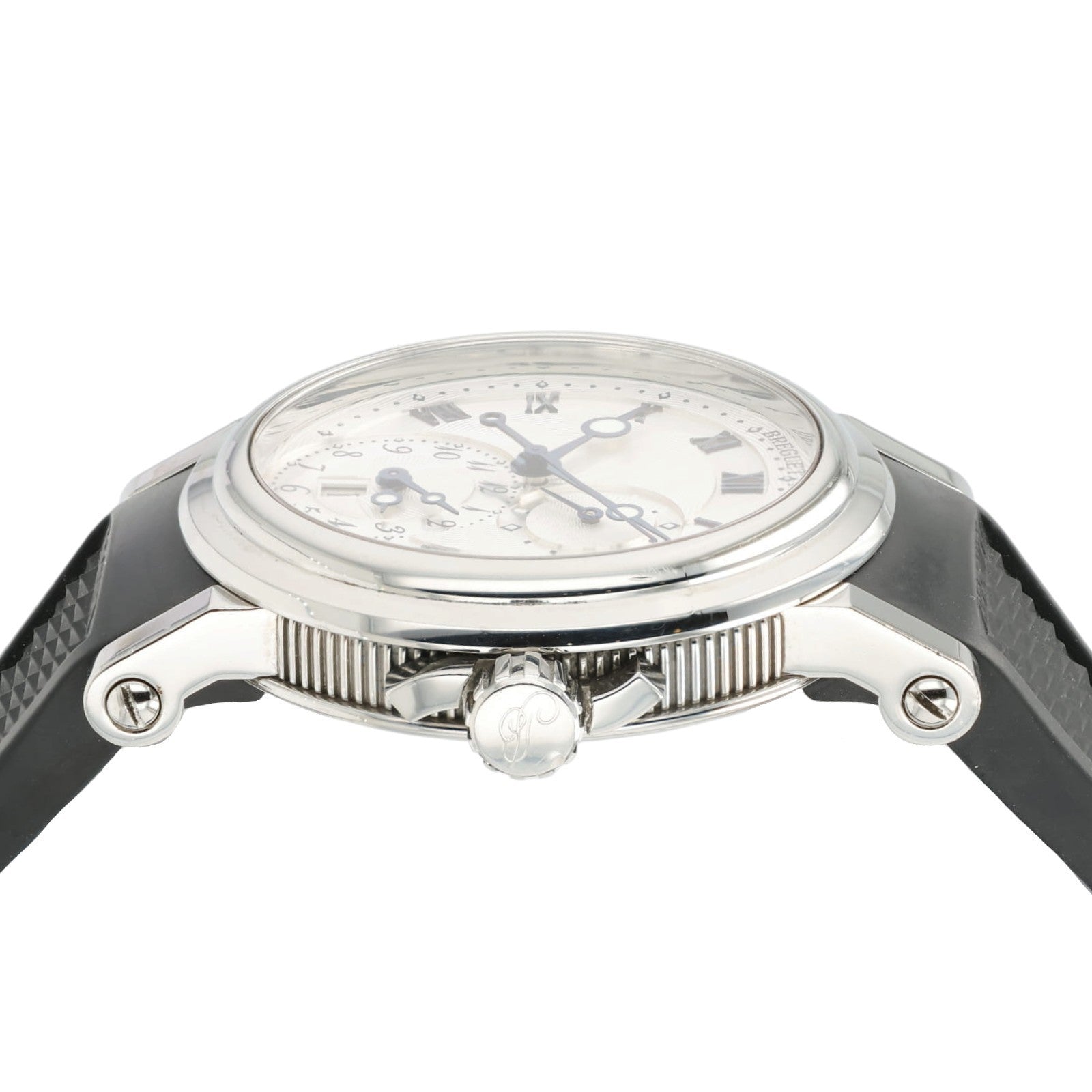 Breguet Marine GMT Dual Time Silver Dial Steel 42mm Automatic Men's Watch 5857ST