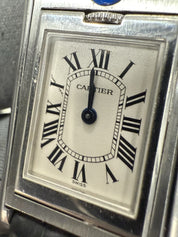 Cartier Tank Basculante Small 25 x 22mm Quartz Steel W1011158 Selling As-Is