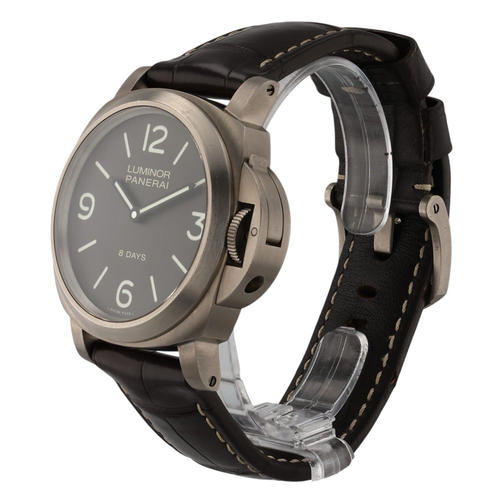 Panerai Luminor Base Titanium Brown Dial 44mm Manual Wind Men’s Watch PAM00562