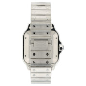 Cartier Santos Dual Time Gray Dial Steel 40.2mm Automatic Mens Watch WSSA0076