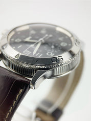 Breguet Type Stainless Steel Black Dial 3800