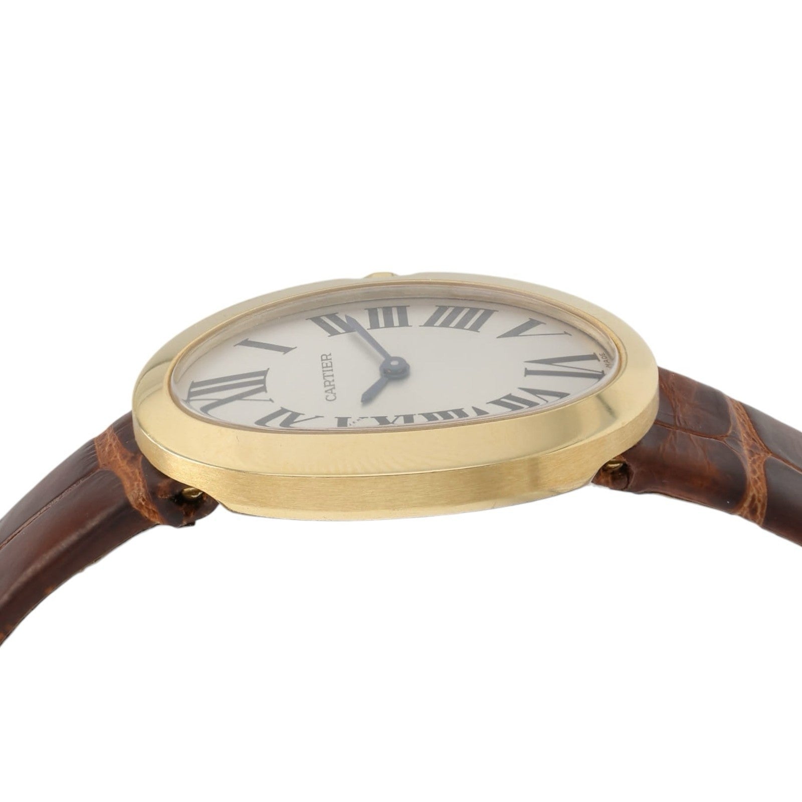 Cartier Baignoire Silver Dial 18k Yellow Gold 31x24mm Quartz Women’s W8000009
