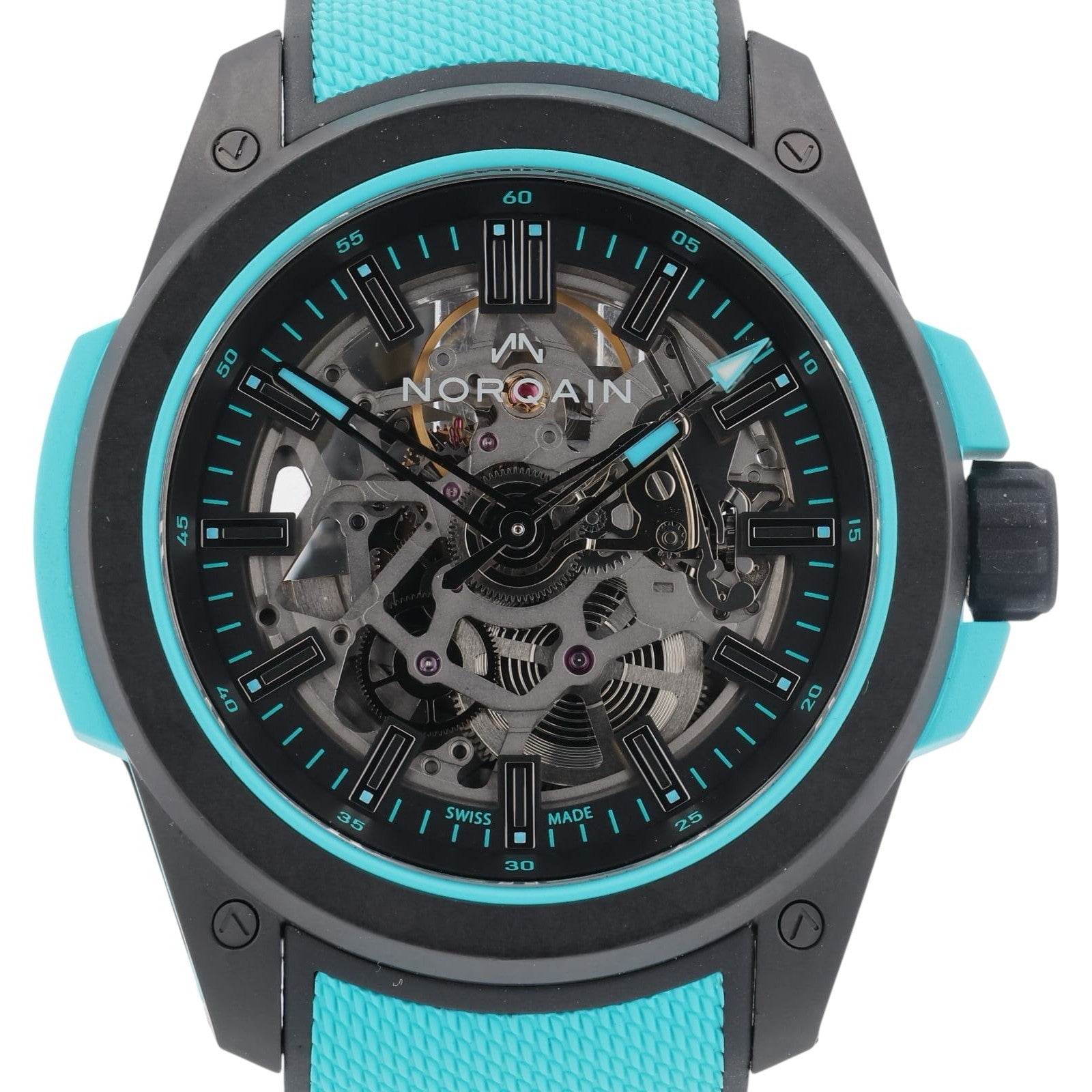 Norqain Wild One Carbon Skeleton Dial 42mm Automatic Movement Mens Watch NNQ3000