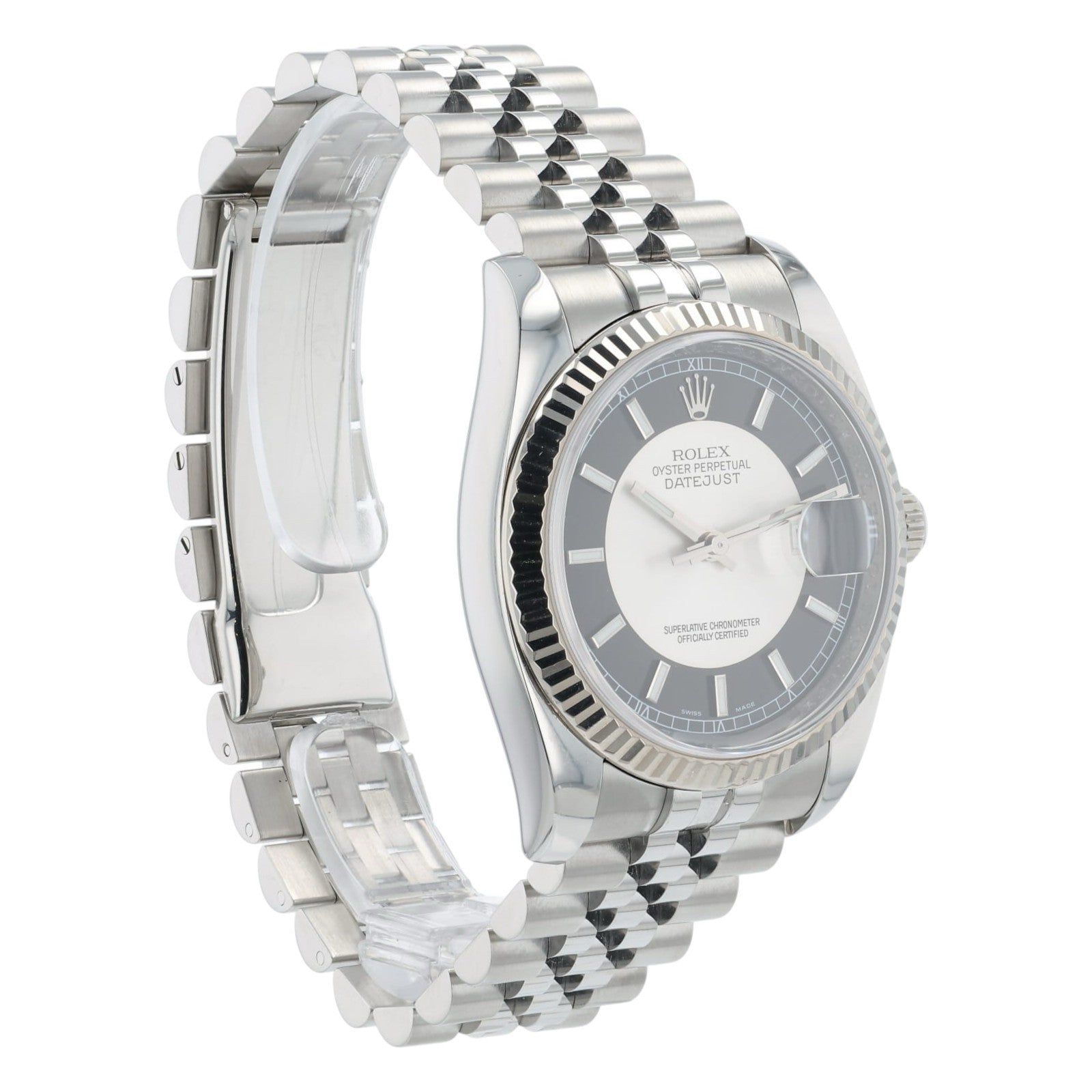 Rolex Datejust Tuxedo Dial Steel 36mm Automatic Men's Watch 116234 - Full Set