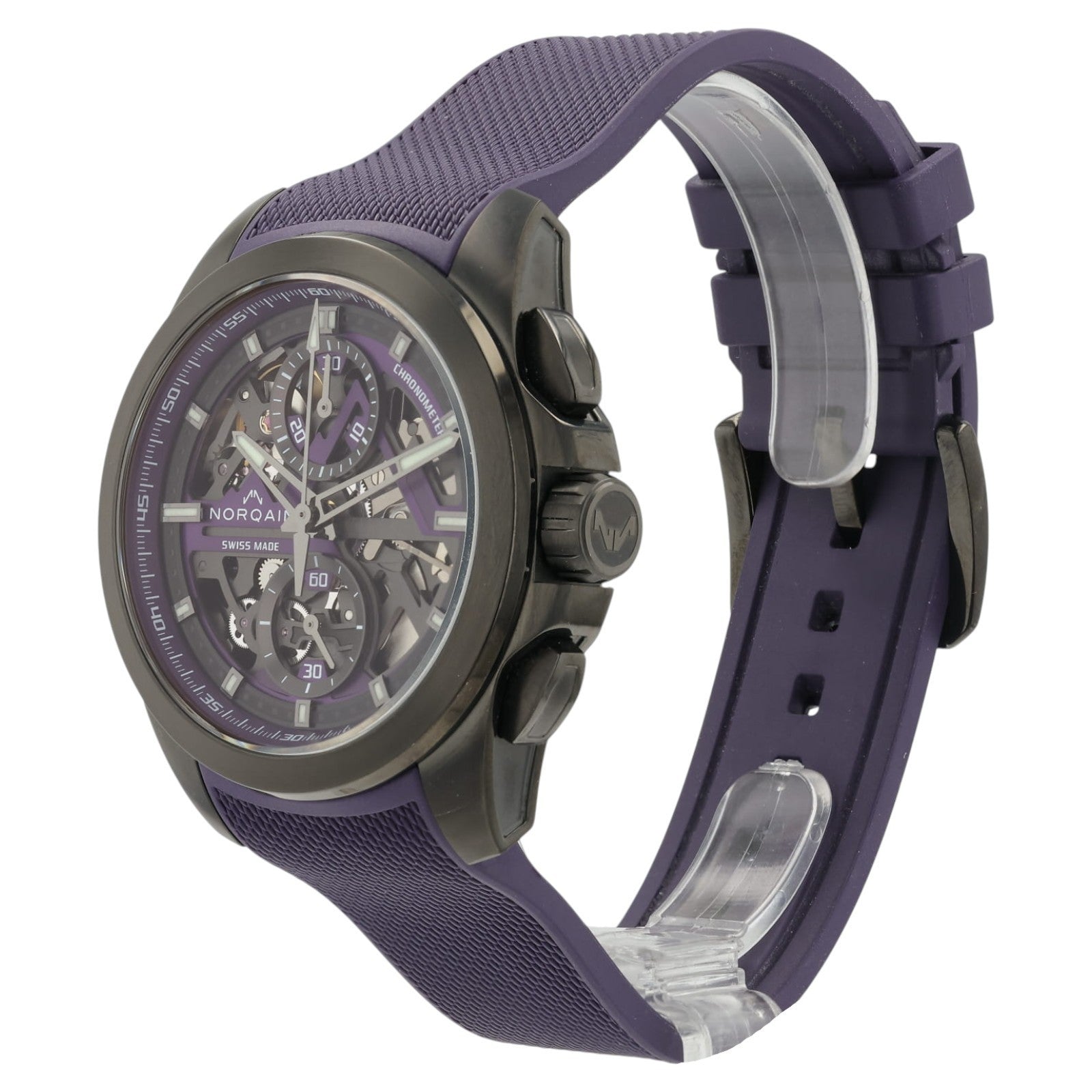Norqain Independence Skeleton Dial Titanium DLC 42mm Automatic Mens NNT3200