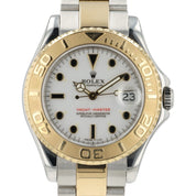 Rolex Yacht-Master White Dial 18k Yellow Gold & Steel 35mm Automatic 168623