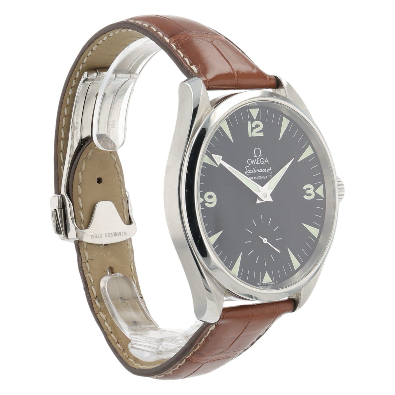 Omega Seamaster Stainless Steel Black Dial 49mm Manual Wind Men’s 2806.52.37