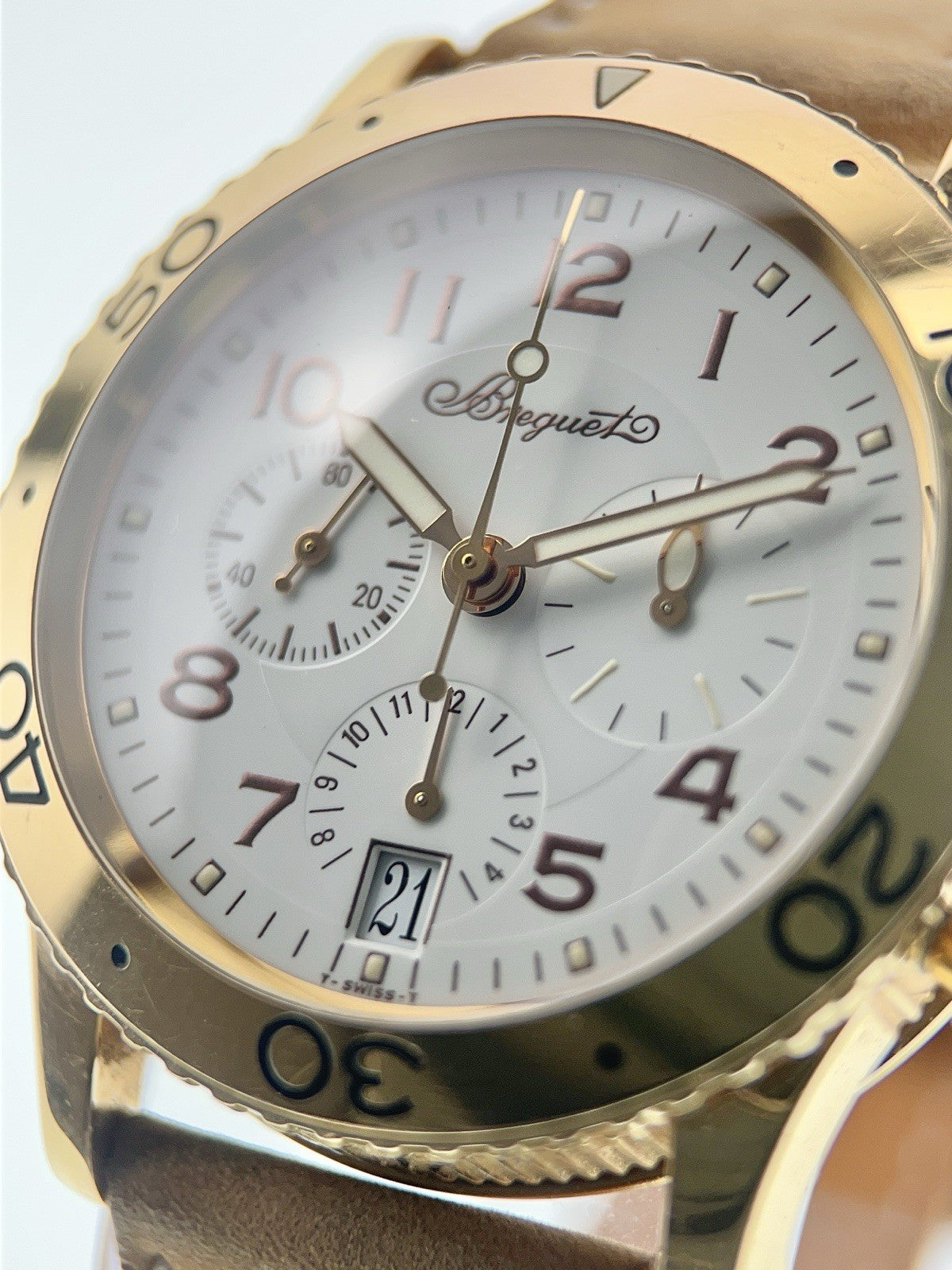 Breguet Type XX 18k Rose Gold White Dial 39mm Automatic Men's Watch 3820