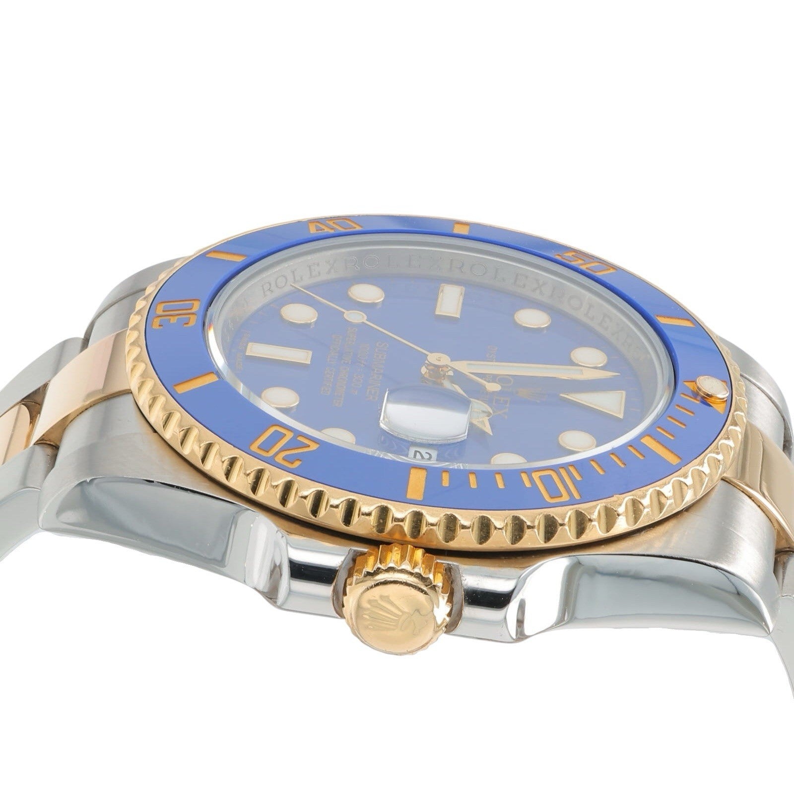 Rolex Submariner Gold & Steel Blue Dial 40mm Automatic Men’s Watch 116613LB