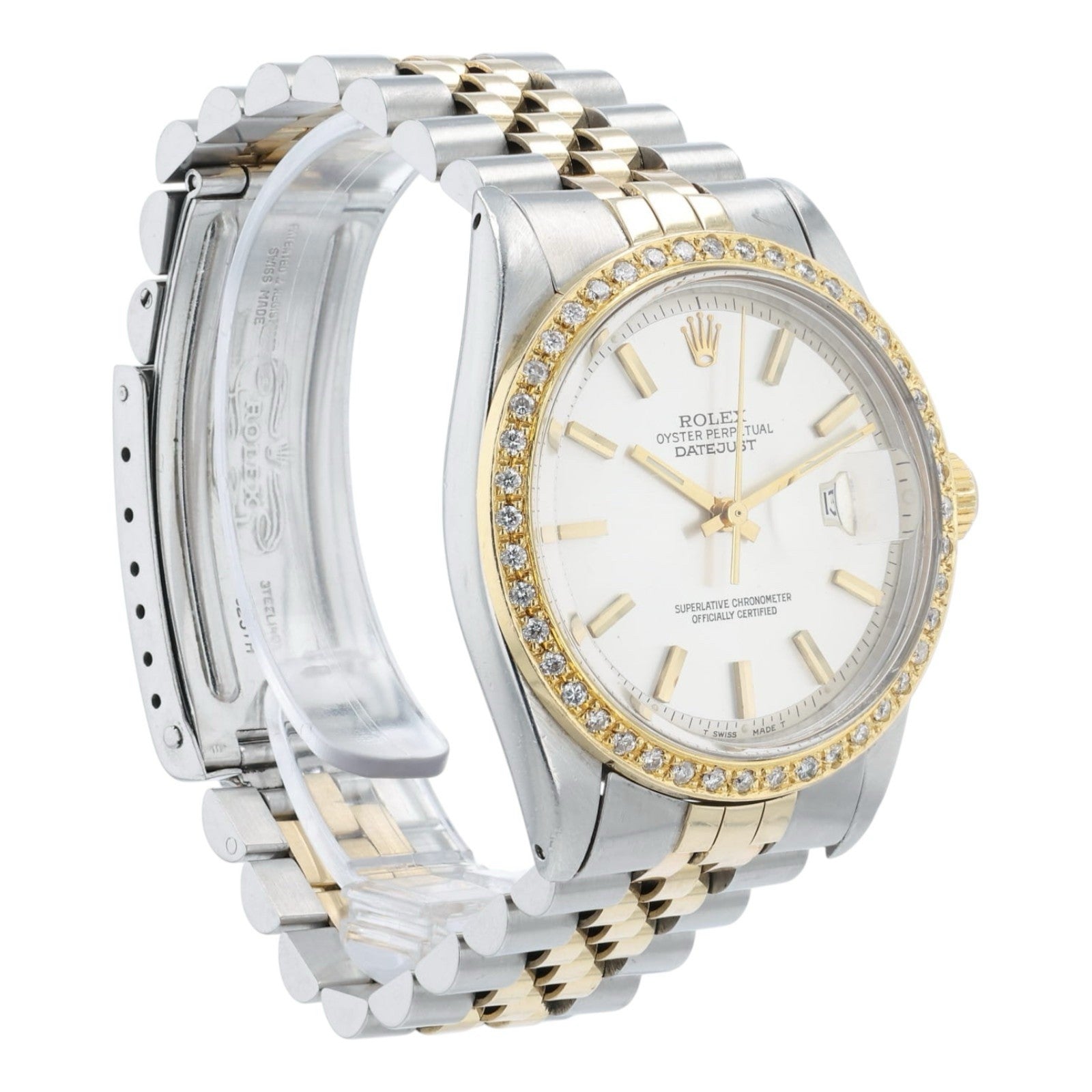 Rolex Two-tone Datejust Silver Dial Gold & Steel 36mm Automatic Men’s 1601