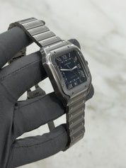 2023 Cartier Santos de Cartier Steel Blue Dial 39.8mm Auto Mens Watch WSSA0030