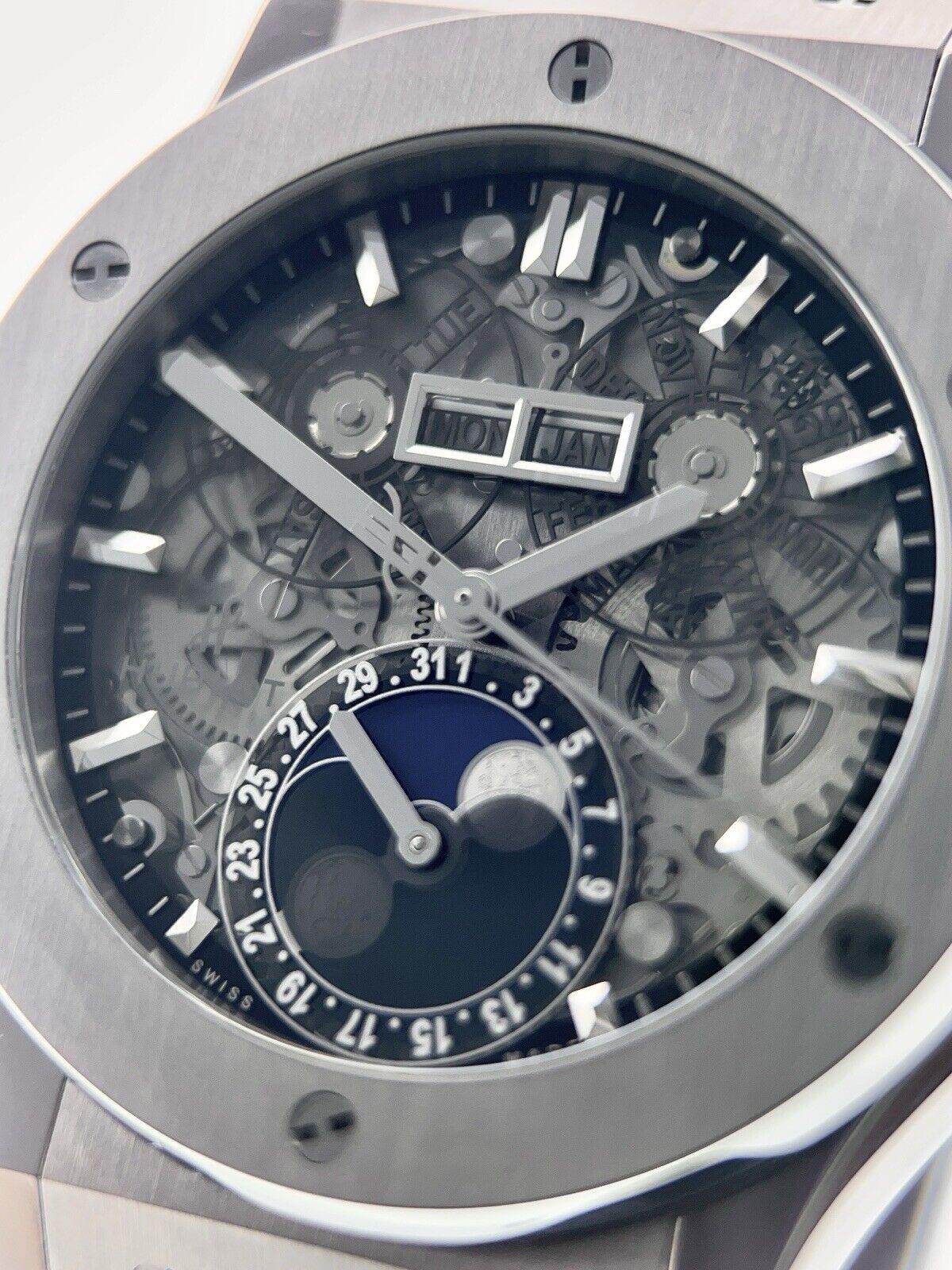 Hublot Classic Fusion Titanium Skeleton Dial 45mm Automatic Men’s 517.NX.0170.LR