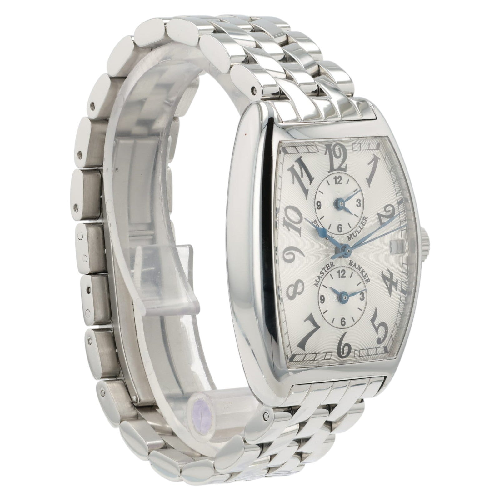 Franck Muller Master Banker Silver Dial Steel 32mm Automatic Mens Watch 2852MB