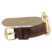 Panerai Luminor 8 Day GMT Brown Dial 18k Rose Gold 44mm Manual Wind PAM00289