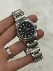 2007 Rolex Explorer 114270 Black Dial SS Oyster Engraved Rehaut No Papers 36mm