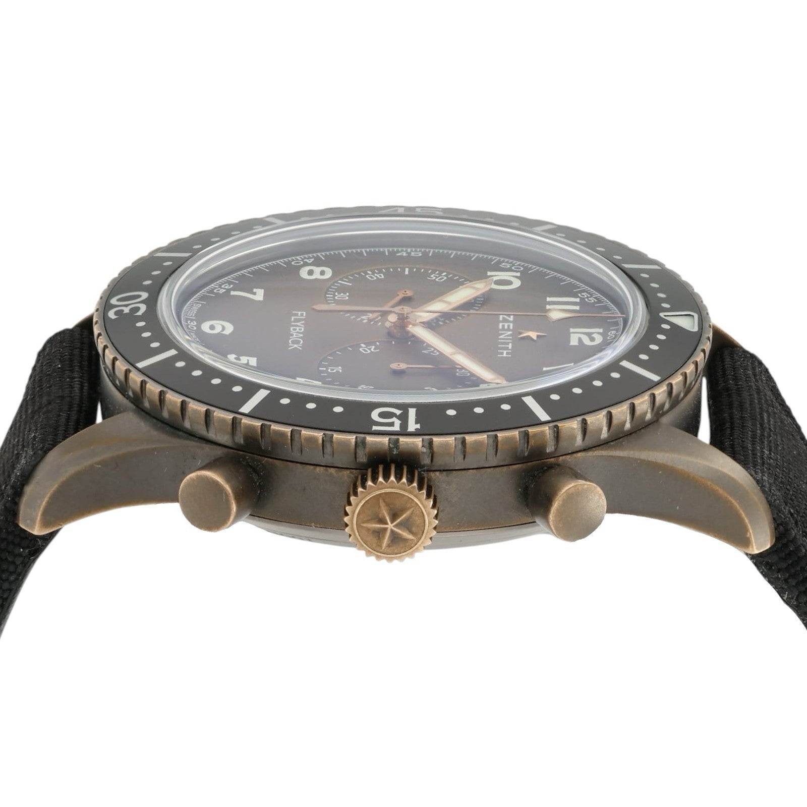 Zenith Pilot Chronometro Flyback Brown Dial Bronze 43mm Automatic 29.2240.405
