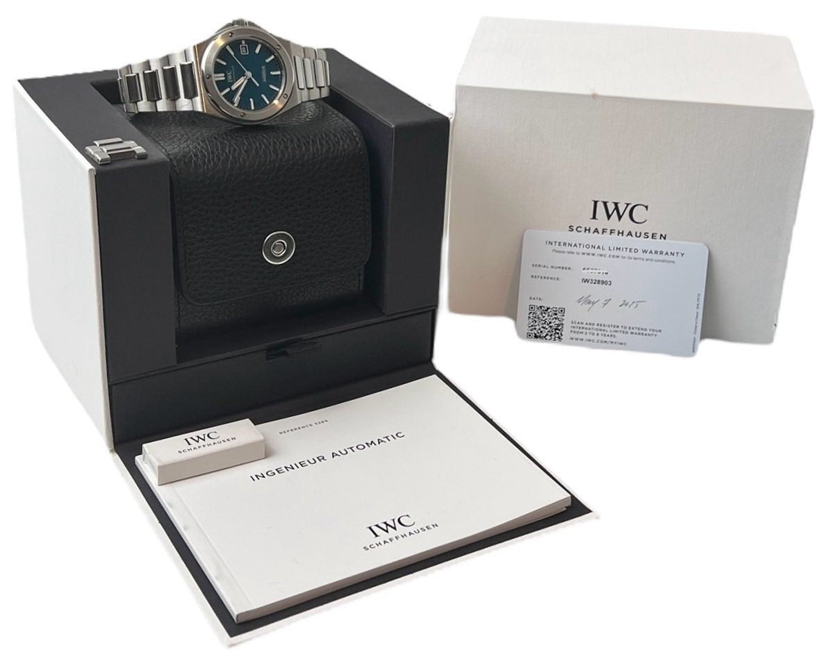 2025 IWC Ingenieur Stainless Steel Green Dial 40mm Automatic Mens Watch IW328903