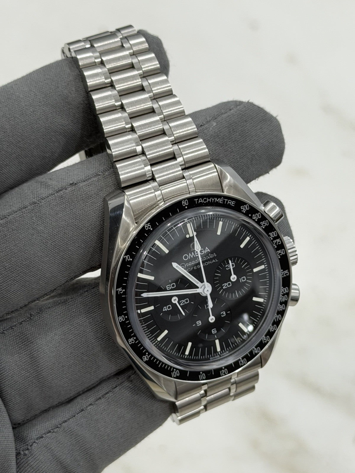 2024 Omega Speedmaster Moonwatch 42mm Black Sapphire Watch 310.30.42.50.01.002