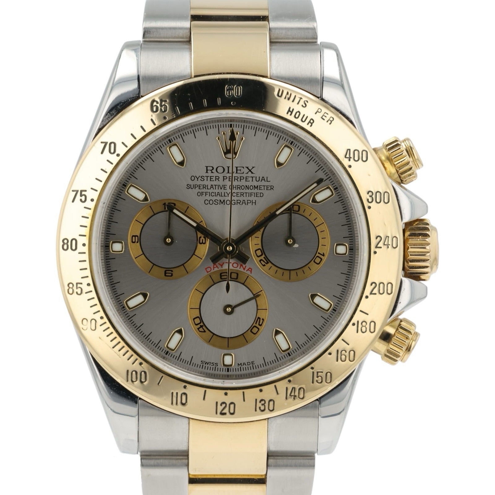 Rolex Daytona Silver Color Dial Gold & Steel 40mm Automatic Men’s Watch 116523