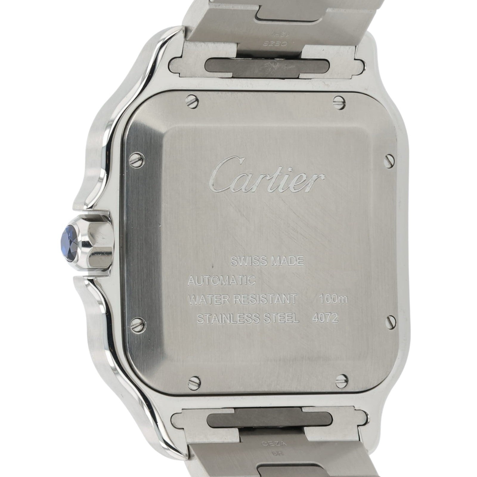 Cartier Santos Stainless Steel Blue Dial 39.8mm Automatic Men’s Watch WSSA0013