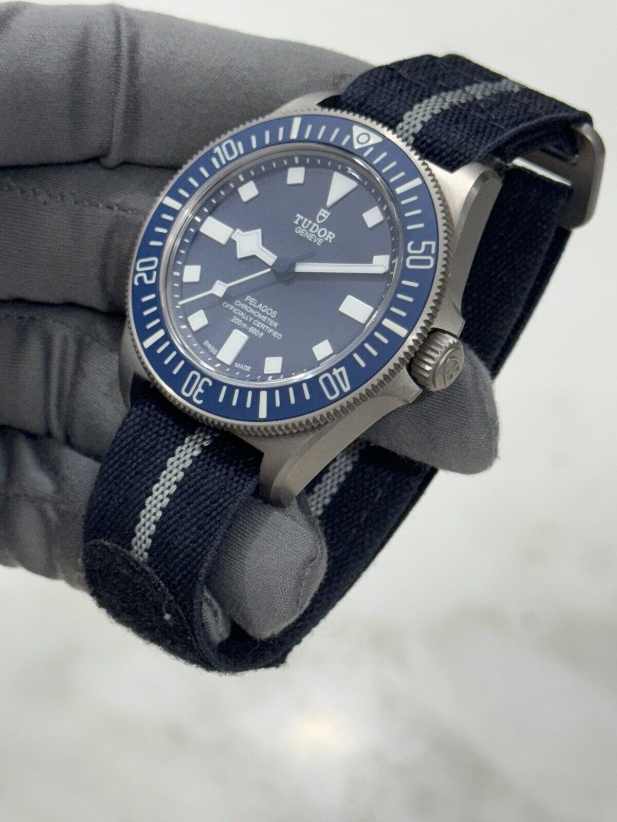 2023 Tudor Pelagos FXD 42mm Navy Blue Dial Titanium 25707B/23 Watch - Box/Papers